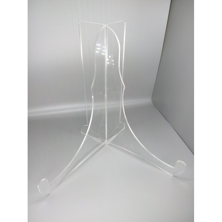FixtureDisplays Large Plate Easel For Counter, 14Inch Clear19464